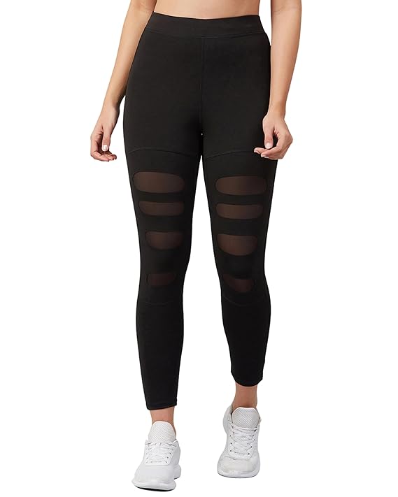 BLINKIN Women's Purple Skinny Athletic Leggings 