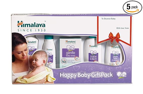 Himalaya Baby Gift Pack (5 pieces) | No.1 Doctor Prescribed | Gentle, Safe & Researched for baby's skin & hair